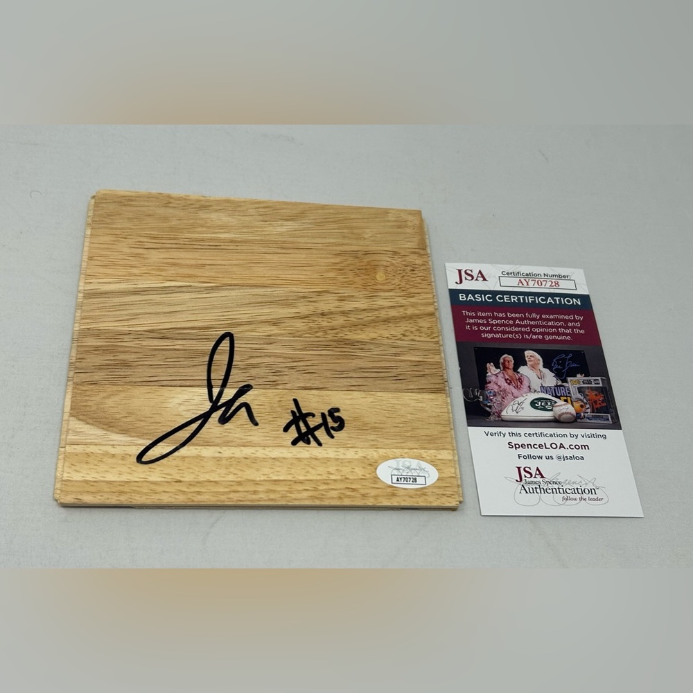 Jose Alvarado signed Floor New Orleans Pelicans Georgia Tech JSA COA‎